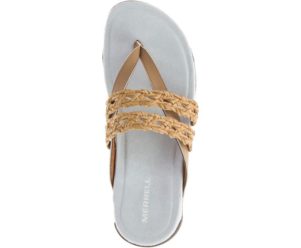 Merrell Sandaler Dame - Terran Braid Thong - Brune/Hvide - ATL246109